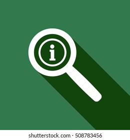 Information sign icon,vector. Flat design.