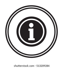 Information sign icon,vector. Flat design.