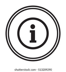 Information  sign icon,vector. Flat design.