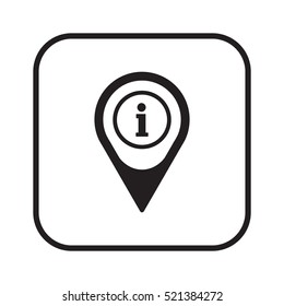 Information  sign icon,vector. Flat design.