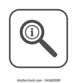 Information sign icon,vector. Flat design.