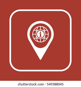 Information  sign icon,vector. Flat design.