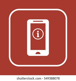 Information  sign icon,vector. Flat design.