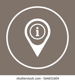 Information  sign icon,vector. Flat design.