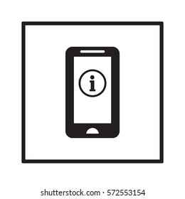 Information  sign icon,vector. Flat design.