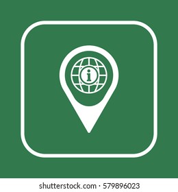 Information  sign icon,vector. Flat design.
