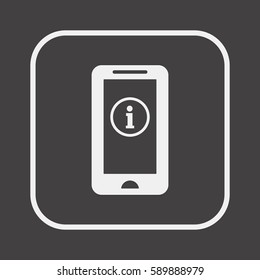 Information  sign icon,vector. Flat design.