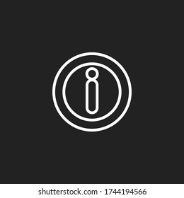 information sign. Info icon. Vector illustration EPS 10.