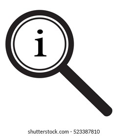 information sign on white background.