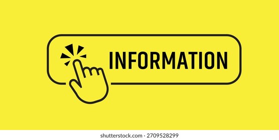 sinal de informação sobre fundo amarelo