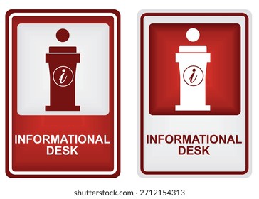 Information sign post. vector illustration	
