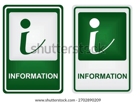 Information sign post. vector illustration	
