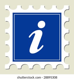 Information Sign Stamp