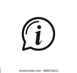 Ilustración de símbolo de símbolo de información Icono Ilustración de vectores