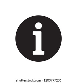 information sign in trendy flat design, information icon 