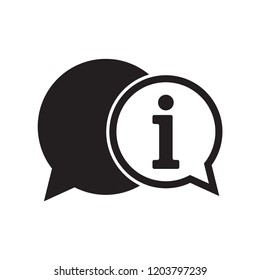 information sign in trendy flat design, information icon 