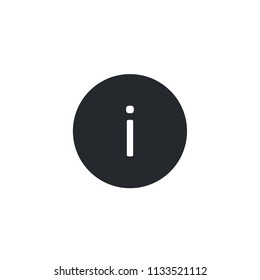 Information sign vector icon