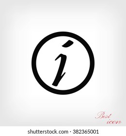 Information sign vector icon