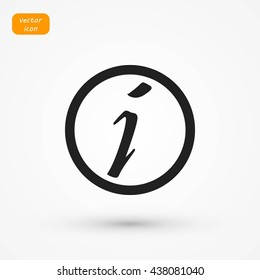 Information sign vector icon