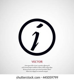 Information sign vector icon