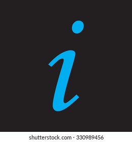 Information sign. Vector icon. black icon.