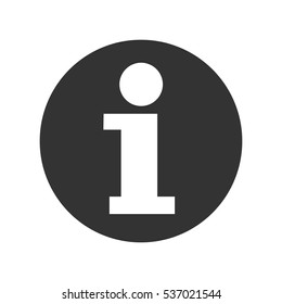Information sign - Vector icon isolated