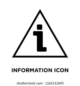 Information signal icon vector isolated on white background, Information signal transparent sign