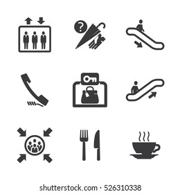  Information signs icons for public places
