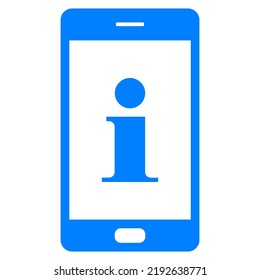 Information and smartphone on white