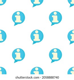 Information speach buble pattern seamless background texture repeat wallpaper geometric vector