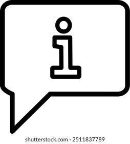 Symbol für Informationssprachblase. Ausrufezeichen Chat, Vektorsymbol. Ersetzbares Vektordesign.