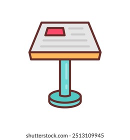 Information Stand Filled Icons , Vector illustration