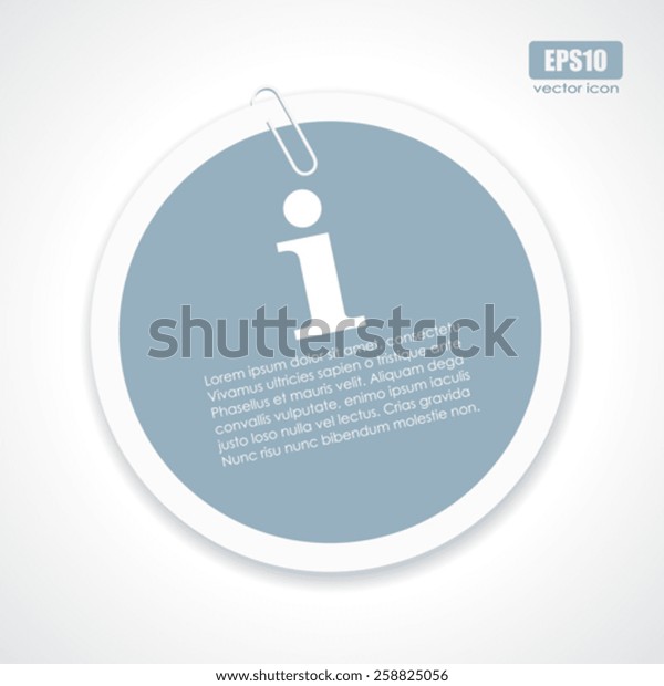 Small Information Sticker Information Sticker Stock Vector (Royalty Free) 258825056 | Shutterstock