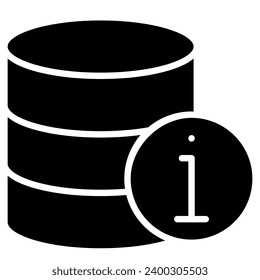 Information Storage Icon line vector illustration
