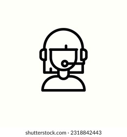 information support, woman, help icon, isolated outline style icon in light background