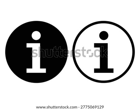 Information symbol collection, minimal rounded interface elements, featuring help, detail, contact, support, and guidance.