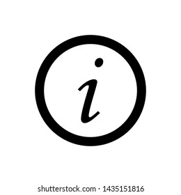 Information Symbol Icon Vector Design Illustration