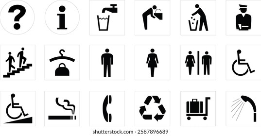 Information Symbols Compilation for a business manual | Vector | Eps | Illustration