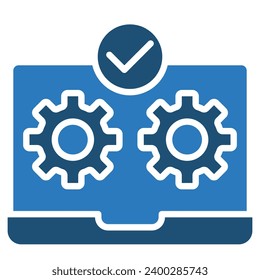 Information Systems Icon line vector illustration