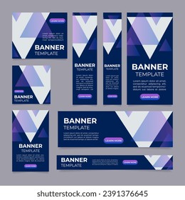 Information technologies for business web banner design template. Vector flyer with text space. Advertising placard with customized copyspace. Printable poster for advertising