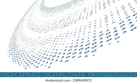 Information technologies. High speed digital data transmission. Binary data stream. Vector graphics