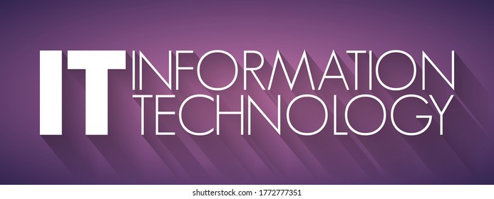 IT - Akronym für Informationstechnologie, Concept-Hintergrund