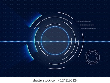 Information technology background. Modern computer technology background for web site, wallpaper and cover. Trendy abstract backdrop. Creative art concept, vector illustration