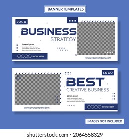 plantilla de banner web de negocios de tecnología de la información