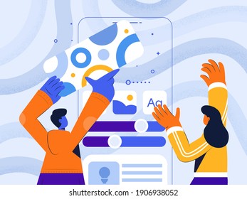 Information technology career abstract concept illustration. Web development courses, mobile app development and IT management classes, junior frontend, online coding abstract metaphor. Vector