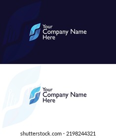 Information Technology Company Logo Concept Design 