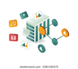 Information technology digital media server data