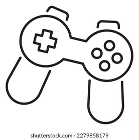 Information technology game controller vector icon illustration.