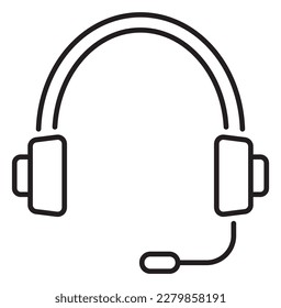 Information technology headphone vector icon illustration.
