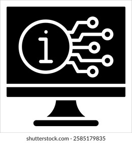 Information Technology Icon Element For Design